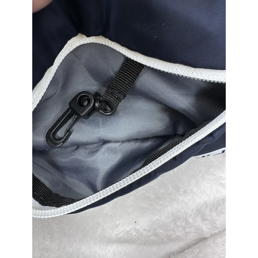 Adidas Belt Bag Mens Small Blue Padded Fanny Pack Zip Pockets Adjustable Strap